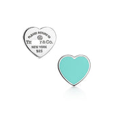18K Return to Blue Heart Earrings