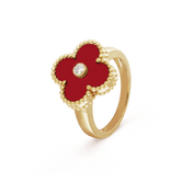 18K Vintage Alhambra Carnelian Ring