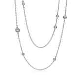 18K T Elsa Peretti Diamonds By The Yard Necklace