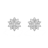 18k Lotus One Flowers Small Earrings